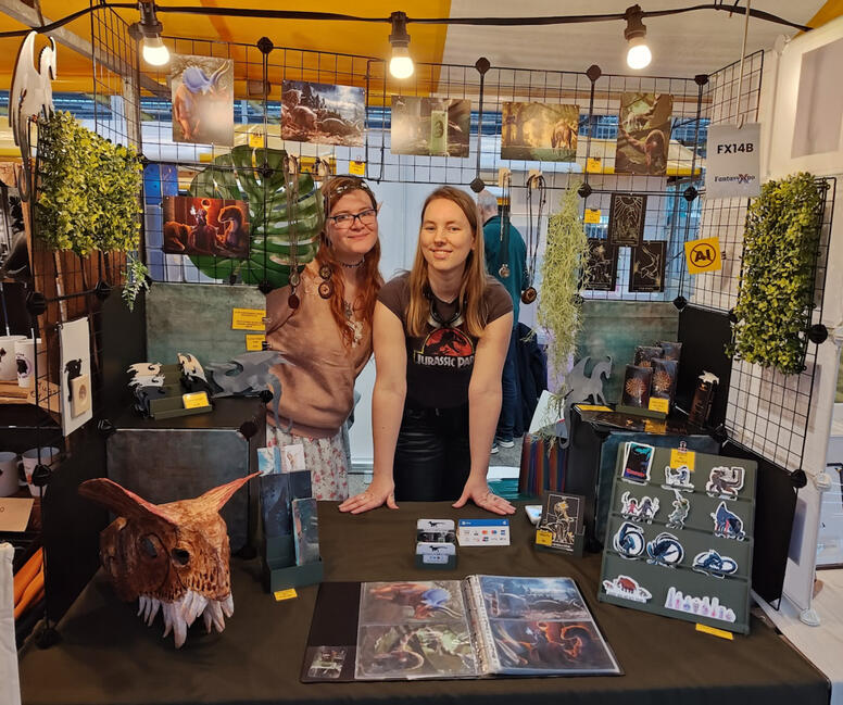 Booth setup at FantasyXpo 2026